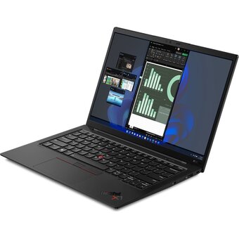  Ноутбук Lenovo ThinkPad X1 Carbon Gen 10 (21CBS2KV00) 14"/IPS/i7-1270P/16Gb/SSD 512Gb/Intel Iris Xe Graphics/Win11Pro/Черный/1.12кг 
