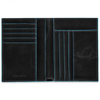  Кошелек мужской Piquadro Blue Square PU1393B2/N кожа натуральная, черный 