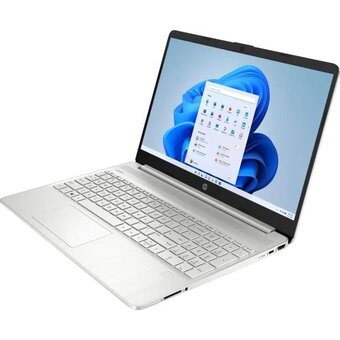  Ноутбук HP 15-dy5073dx (8L708UA) 15.6", IPS, Intel Core i7 1255U 1.7ГГц, 10 ядер, 16ГБ 512ГБ SSD, Intel Iris Xe graphics, Win11 Home, серебристый 
