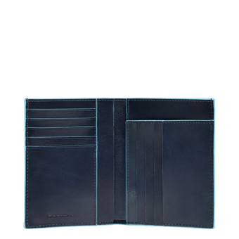  Кошелек мужской Piquadro Blue Square PU1393B2/BLU2 кожа натуральная, темно-синий 