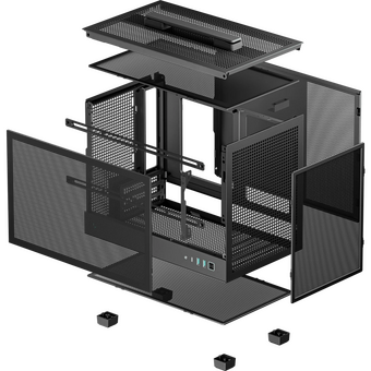  Корпус Deepcool CH160 Mesh без БП, черный, Mini-ITX 