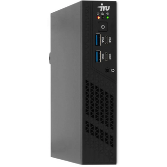  Неттоп IRU 310H6ITF (2031363) i3 12100 (3.3) 8Gb SSD256Gb UHDG 730 Windows 11 Professional GbitEth BT черный 