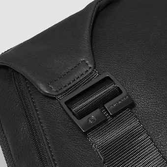  Сумка на пояс мужская Piquadro Hedley CA2174W130/N черный натур.кожа 