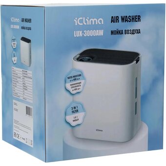  Мойка воздуха ICLIMA LUX-3000AW белый/черный 