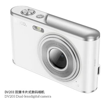  Фотоаппарат Hoco DV203 Dual-lens digital camera white 