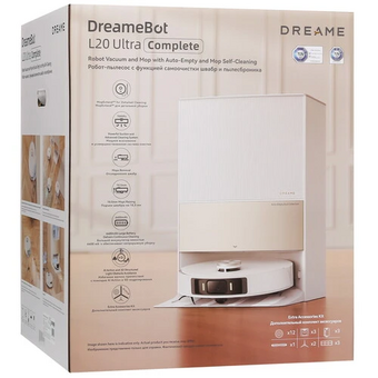  Робот-пылесос Dreame L20 Ultra Complete EU (RLX41CE-L20UC) белый/золотистый 