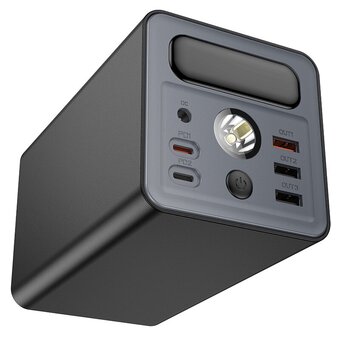  Аккумулятор внешний резервный HOCO J138 Distant 22.5W+PD20W+DC12V multi-function power bank 60000mAh black 