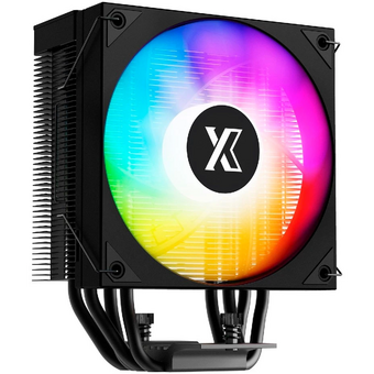  Кулер XASTRA AR400 ARGB BK LGA1851/1700/1200/115X/AM5/AM4 (TDP 220W, 4 тепл.трубки, PWM Fan ARGB 120mm , top cover with ARGB led, black h 