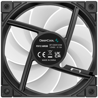  Вентилятор DEEPCOOL FD12 ARGB-3 in 1 120x120x25мм (PWM, ARGB, черный, 400-2050об/мин) Color BOX 