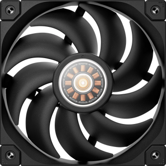  Вентилятор DEEPCOOL FT12 120x120x25мм (PWM, White LED, черный, 500-2150об/мин) Color BOX 