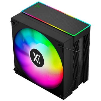  Кулер XASTRA AR400 ARGB BK LGA1851/1700/1200/115X/AM5/AM4 (TDP 220W, 4 тепл.трубки, PWM Fan ARGB 120mm , top cover with ARGB led, black h 