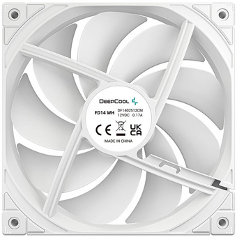  Вентилятор DEEPCOOL FD14 WH-3 in 1 140x140x25мм (PWM, белый, 400-1650об/мин) Color BOX 
