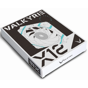  Вентилятор Valkyrie X12 ARGB Reverse White (HW X12ER-W) / 120mm, ARGB 5V 3pin, PWM 12V 4pin, 800-2150RPM, 80CFM, 29dBA 
