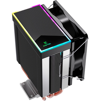  Кулер XASTRA AE903 FRGB LGA1851/1700/1200/115X/AM5/AM4 (TDP 130W, 3 тепл.трубки, PWM Fan FRGB 92mm, Top cover with FRGB LED) RET 