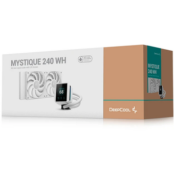  СВО DEEPCOOL Mystique 240 WH LGA20XX/1700/1200/115X/AM5/AM4 (TDP 250W, Anti-Leak edition, PWM, Dual Fan, белый) RET 