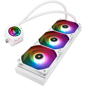  СВО Thermalright Core Vision 360 ARGB (C-Vision-360-WH-ARGB) Soc-AM5/AM4/1200/1700/1851 белый 4-pin 28.1dB Al LCD Ret 