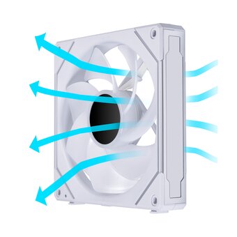  Вентилятор Lian Li Uni Fan SL-INF 140 Reverse White (G99.14RSLIN1W.R0) /14RSLIN1W/ 140x140x25мм (PWM, ARGB, 200-1600 об/мин, 28,6dBa) 