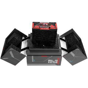  Кулер Valkyrie SL125 Loki Black (HW SL125 Loki) / 6HPx6mm, 230W TDP, 2x120mm ARGB fans, 800-1850RPM, 80CFM, 29dBA 