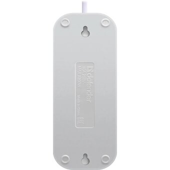  Сетевой удлинитель Defender B230 (99276) 2м, белый 