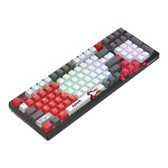  Клавиатура A4Tech Bloody WS98 Naraka серый/красный 