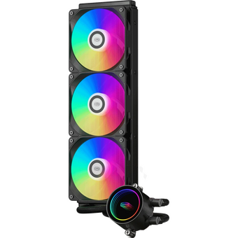  СВО PCCooler DA360 ARGB BK (DA360-BKAWXX-GL) LGA115X/1200/1700/1851/20XX /AM4/AM5 (TDP 300W, 3х120mm PWM ARGB Fan) 
