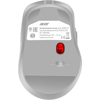  Мышь Acer OMR310 светло-серый (ZL.MCECC.033) 