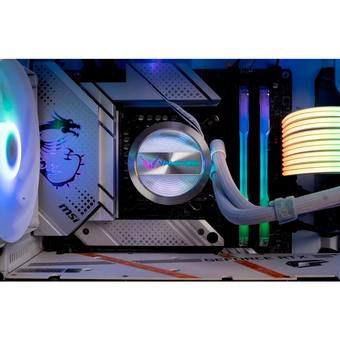  СВО Valkyrie Dragonfang 360 White (HW GL360W) / 3x120mm ARGB fans, 800-2150RPM, 80CFM, 29dBA, 300W TDP 