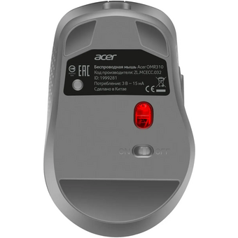  Мышь Acer OMR310 темно-серый (ZL.MCECC.032) 