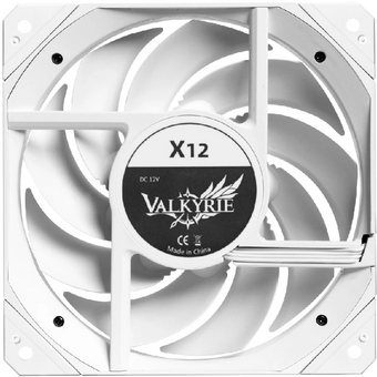  Вентилятор Valkyrie X12 ARGB White (HW X12E-W)/ 120mm, ARGB 5V 3pin, PWM 12V 4pin, 800-2150RPM, 80CFM, 29dBA 