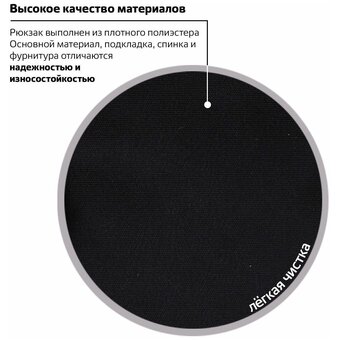  Рюкзак Brauberg Friendly (270089) черный 