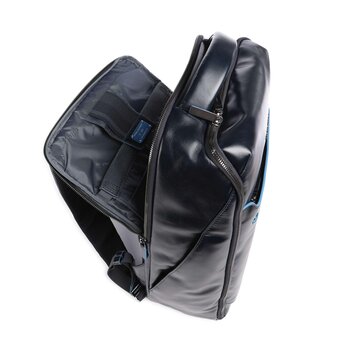  Рюкзак Piquadro Blue Square CA6593B2/BLU2 темно-синий натуральная кожа 