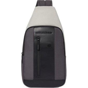  Рюкзак слинг Piquadro Brief2 Special CA4536BR2S/GRN серый нейлон 