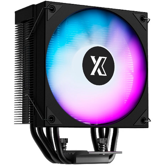  Кулер XASTRA AR400 FRGB BK LGA1851/1700/1200/115X/AM5/AM4 (TDP 220W, 4 тепл.трубки ,PWM Fan FRGB 120mm , top cover with FRGB led, black) 
