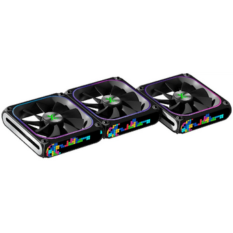  Комплект вентиляторов (3шт) XASTRA FZ120B ARGB triple pack 120x120x28мм (PWM, FDB,ARGB, Matrix screen,контроллер, Daisy-chain соединение ,0-2000 rp) 