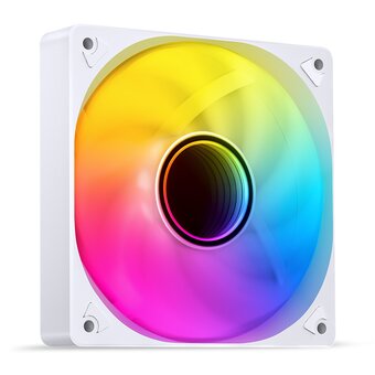  Вентилятор JONSBO SL-120WR 120х120х25мм Reverse (PWM, ARGB LED, 600-1500об/мин, обратный поток, белый) Retail 