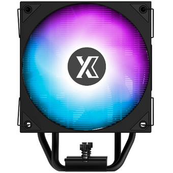  Кулер XASTRA AR400 FRGB BK LGA1851/1700/1200/115X/AM5/AM4 (TDP 220W, 4 тепл.трубки ,PWM Fan FRGB 120mm , top cover with FRGB led, black) 