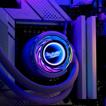 СВО Valkyrie Jarn 280 ARGB White (HW C280W) / 2x140mm ARGB fans, 500-1850RPM, 105CFM, 32dBA, 300W TDP 