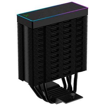  Кулер XASTRA AR400 FRGB BK LGA1851/1700/1200/115X/AM5/AM4 (TDP 220W, 4 тепл.трубки ,PWM Fan FRGB 120mm , top cover with FRGB led, black) 