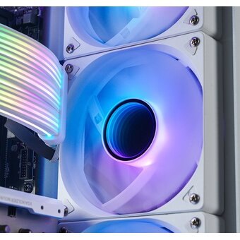  Вентилятор JONSBO SL-120WR 120х120х25мм Reverse (PWM, ARGB LED, 600-1500об/мин, обратный поток, белый) Retail 