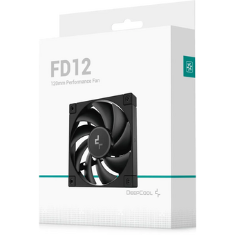  Вентилятор DEEPCOOL FD12 120x120x25мм (PWM, черный, 400-2050об/мин) Color BOX 