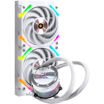  СВО Valkyrie Dragonfang 240 White (HW GL240W) / 2x120mm ARGB fans, 800-2150RPM, 80CFM, 29dBA, 250W TDP 