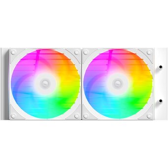  СВО ID-COOLING FX240 INF White LGA1700/1200/115X/AM4/AM5 (TDP 300W, ARGB Fan and Pump, PWM, Dual Fan 120mm, белый) RE 