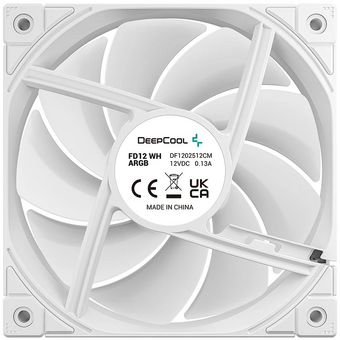  Вентилятор DEEPCOOL FD12 ARGB WH-3 in 1 120x120x25мм (PWM, ARGB, белый, 400-2050об/мин) Color BOX 