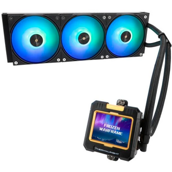  СВО Thermalright Frozen Warframe 360 ARGB (F-WFRAME-360-BL-ARGB) Soc-AM5/AM4/1200/1700/1851 черный 4-pin 29.8dB Al LCD Ret 