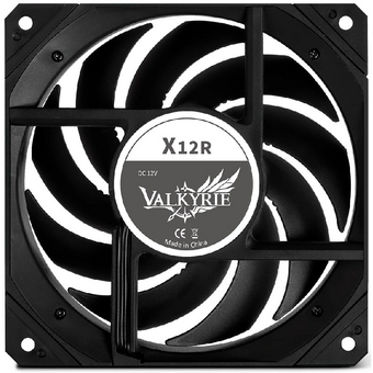  Вентилятор Valkyrie X12 ARGB Reverse Black (HW X12ER) / 120mm, ARGB 5V 3pin, PWM 12V 4pin, 800-2150RPM, 80CFM, 29dBA 