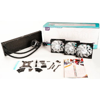  СВО Valkyrie Jarn 360 ARGB Black (HW C360) / 3x120mm ARGB fans, 700-1850RPM, 75CFM, 34dBA, 300W TDP 