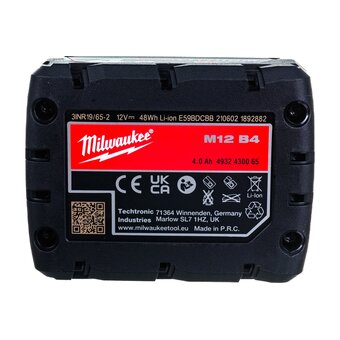  АКБ Milwaukee M12 B4 (4932430065) 