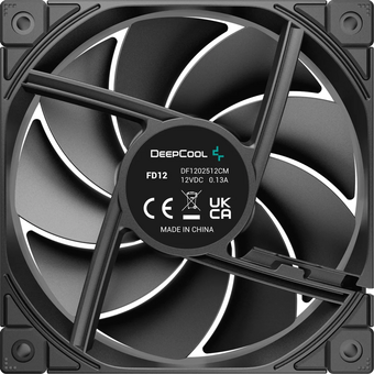  Вентилятор DEEPCOOL FD12 120x120x25мм (PWM, черный, 400-2050об/мин) Color BOX 