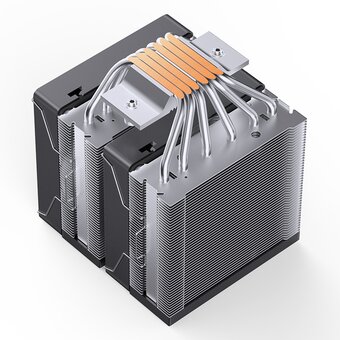  Кулер JONSBO CR-3000E(Color) Black LGA1700/1200/115X/AM5/AM4 (TDP 260W, PWM, 2 x 120mm Dynamic Multi-Color LED Fan, 7 тепловых трубок, 4-pin 