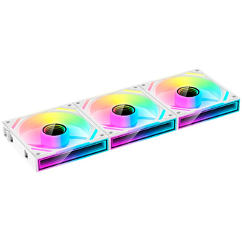  Комплект вентиляторов (3шт) XASTRA FS120W ARGB triple pack 120x120x25мм (PWM, ARGB, Infinity lighting effect., Daisy-chain соединение, 800-2000 rpm) 